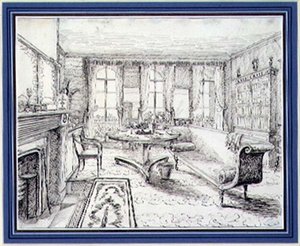 Ein englisches Landhaus im Regency-Stil von English School