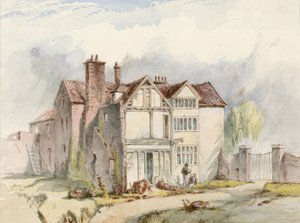 Ein altes Gebäude in Putney, London von English School