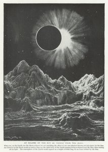 Eine Sonnenfinsternis vom Mond aus gesehen von English School