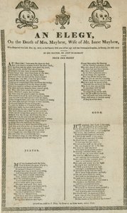 Eine Elegie auf den Tod von Mrs. Mayhew, Ehefrau von Mr. Isaac Mayhew von English School