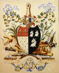 Ein heraldisches Design, identifiziert als die Wappen von Barnton