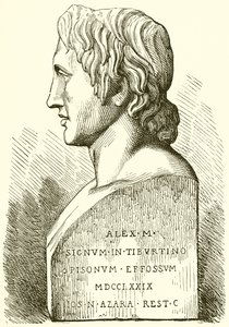 Antike Büste von Alexander dem Großen von English School