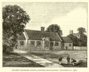 Alte Lateinschule, Boston, Lincolnshire, gegründet 1567 von English School