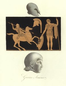 Alte griechische Rüstung von English School