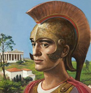 Antiker griechischer Soldat