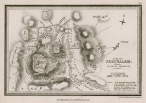 Antikes Jerusalem; mit dem Land Moriah von English School