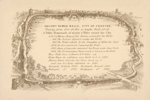 Antike römische Mauern von Chester (Lithographie) von English School