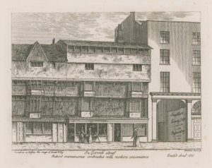 Alte Bequemlichkeit im Vergleich zur modernen Bequemlichkeit in der Gosnell Street, Finsbury von English School