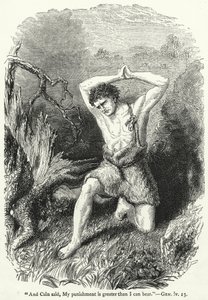 "Und Kain sprach: Meine Strafe ist größer, als ich ertragen kann," Gen iv 13 von English School