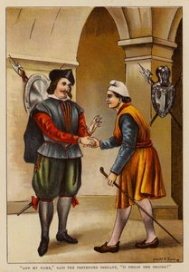 "Und mein Name," sagte der angebliche Diener, "ist Philipp der Zweite!" von English School