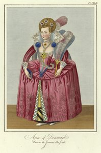 Anne von Dänemark, Königin von Jakob I. von England von English School