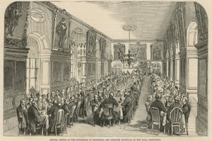 Jährliches Abendessen der Gouverneure von Bridewell und Bethlehem Krankenhäusern von English School