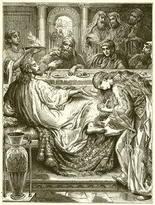 Die Salbung der Füße Jesu von English School