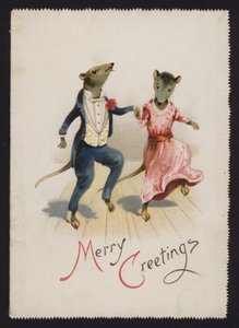 Anthropomorphe Mäuse tanzen von English School
