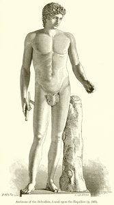 Antinous des Belvedere, gefunden auf dem Esquilin von English School