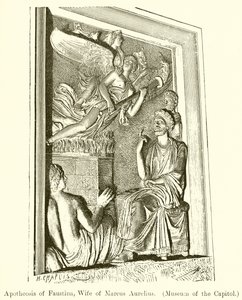 Apotheose der Faustina, Frau von Marcus Aurelius (Kapitolmuseum) von English School