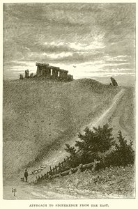 Zugang zu Stonehenge von Osten von English School