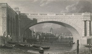 Bogen der Waterloo Bridge von English School