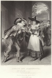 Armado und Jaquenetta, Verlorene Liebesmüh, Akt I, Szene II von English School