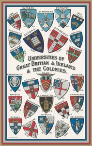 Wappen der Universitäten von Großbritannien und Irland und den Kolonien von English School