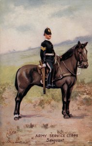 Army Service Corps, Sergeant (Farblithografie) von English School