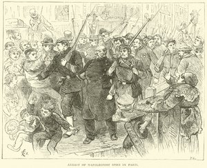 Verhaftung napoleonistischer Spione in Paris, Oktober 1870 von English School