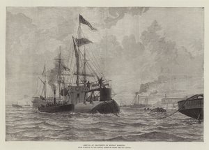 Ankunft in Gravesend am Montagmorgen (Gravur) von English School