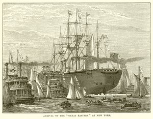 Ankunft der Great Eastern in New York von English School