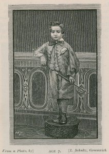 Arthur W Pinero, im Alter von 7 Jahren von English School