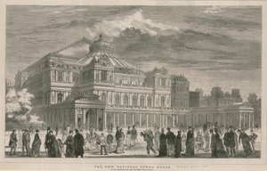 Künstlerische Darstellung des neuen Nationalen Opernhauses von English School