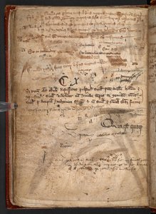 Arundel 292, f.114v Inschrift 