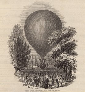 Aufstieg des Ballons von Mr. Green am vergangenen Montag von English School