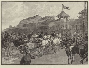 Ascot-Rennen, Ankunft der königlichen Gesellschaft von English School