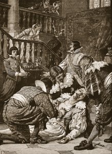 Ermordung des Herzogs von Buckingham, Illustration aus 