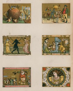 Verschiedene viktorianische Weihnachtsszenen