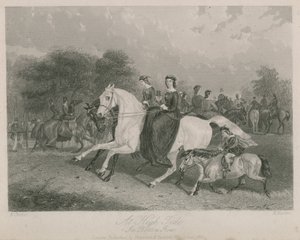 Bei Flut in Rotten Row, Hyde Park, London von English School