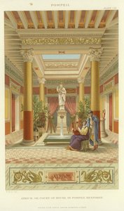 Atrium oder Hof eines Hauses in Pompeji von English School