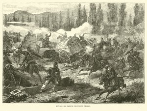 Angriff auf französischen Versorgungskonvoi, September 1870 von English School