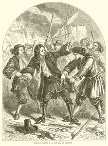 Angriff auf James II. auf der Isle of Sheppey von English School
