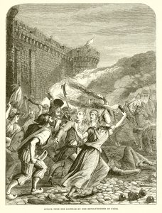 Angriff auf die Bastille durch die Revolutionäre von Paris von English School