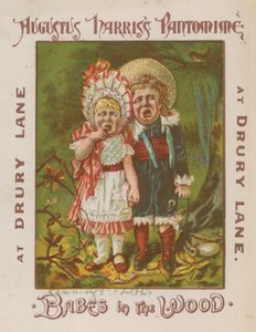 Augustus Harriss Pantomime, Babes in the Wood, im Drury Lane, London von English School