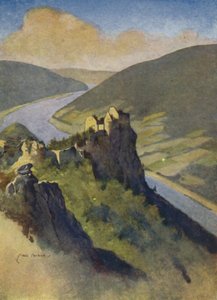 Österreich: Burg Aggstein, über der Donau von English School