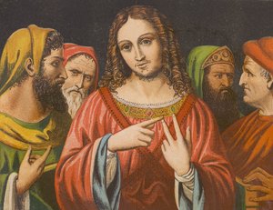 Autorität von Jesus Christus im Tempel in Frage gestellt von English School