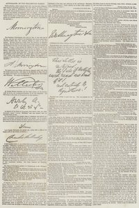 Autogramme der Familie Wellington von English School