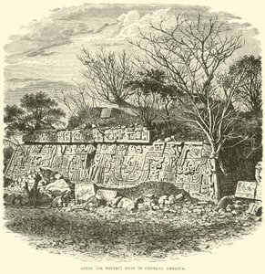 Aztekische (oder Toltekische) Ruine in Zentralamerika von English School
