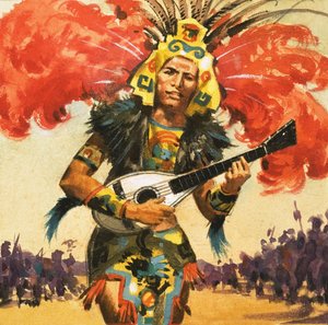 Aztekischer Indianertänzer