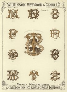 BM, BN, BO, BP, Monogramm für Sportfahrzeuge, BT, BR, BS, BV, BW, BY, BZ von English School