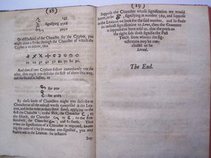 Seiten aus The ground-work, or foundation laid, (or so intended) for the framing of a new perfect language: and an universal or commonwriting von Francis Lodowyck, veröffentlicht in London, 1652 von English School