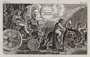 Bacchus (Gravur) von English School