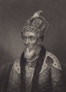 Bahadur Shah II, letzter Mogulkaiser von English School